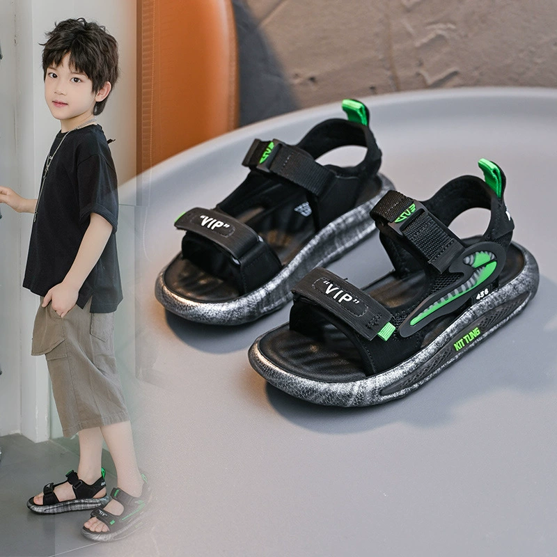 Детские сандалии 2024 новые корейские летние детские мягкие подошвы