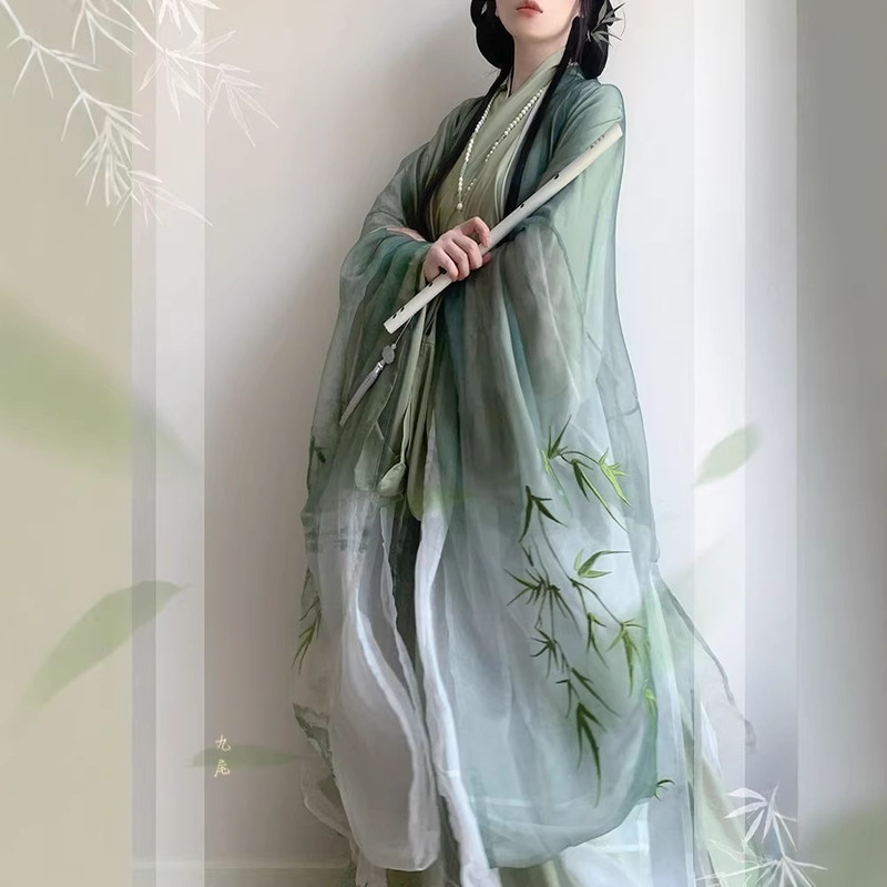 Cool and Elegant Hanfu Song-Jin Style Cross-Collar Waist-Length Unisex Wide-Sleeve Shirt, Ethereal and Flowing Chinese Style Outfit for Spring, Autumn, and Winter Cool and Elegant Hanfu Song-Jin Style Cross-Collar Waist-Length Unisex Wide-Sleeve Shirt, Ethereal and Flowing Chinese Style Outfit for Spring, Autumn, and Winter