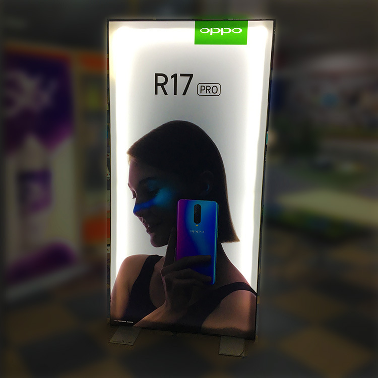 厂家加工包柱软膜灯箱圆型方型各种大型商场卡布UV广告牌招牌