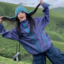 空山雨冲锋衣女三合一户外山系超看美式小个子防风防水外套男批发