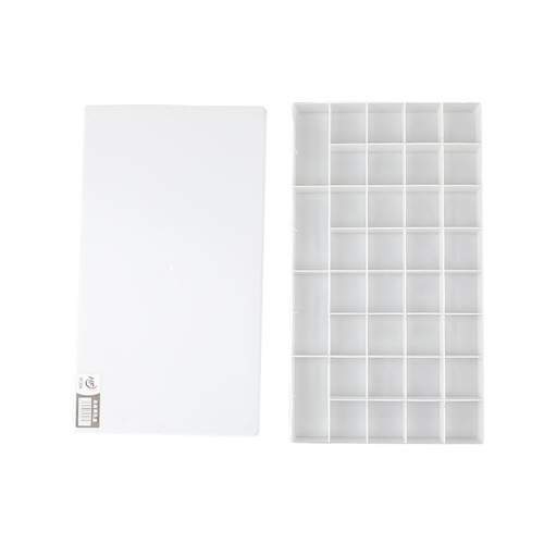 Gouache watercolor palette box 12 grids 24 grids 36 grids 48 grids rubber soft cover paint box art painting supplies wholesale