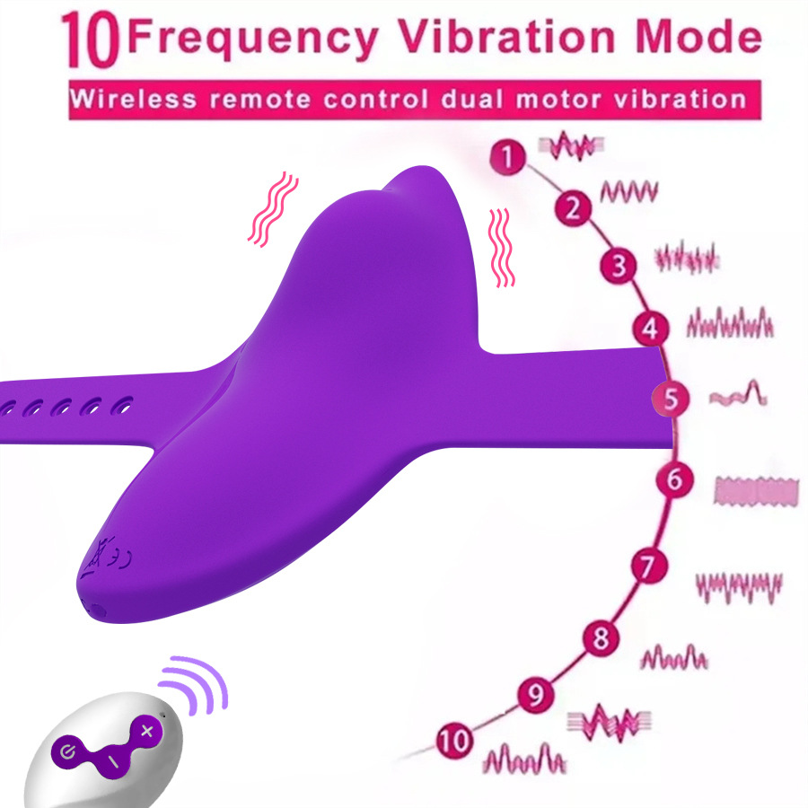 Remote Control Invisible Wearable Clitoral Vibrator for Women, Self Pleasing Device, Adult Toy for Couples