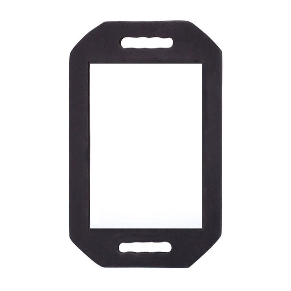 Black, rectangular
