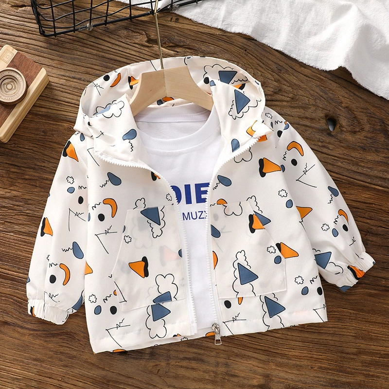 Новое весенне-осеннее пальто для мальчиков, ветрозащитное пальто для девочек на позднюю весну и раннюю осень.