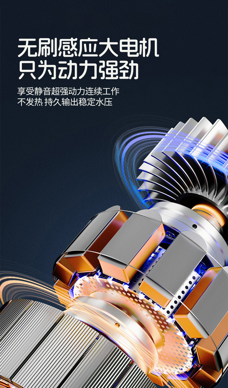 High-Pressure Cleaning Machine for Home Use, 220V, High-Power, Portable Car Washing Tool, Powerful Floor Cleaning Water Gun, Car Washer