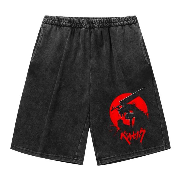 Washed shorts B