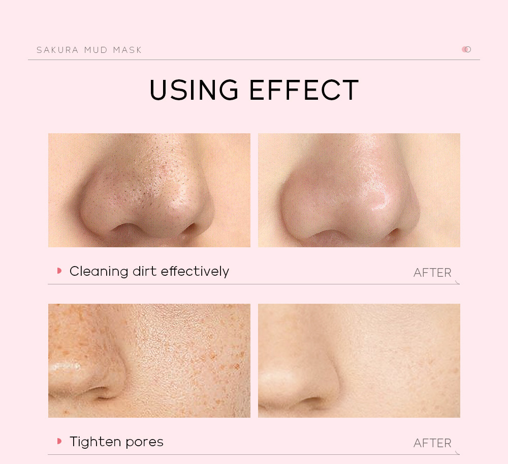 Cross-border QUIYUM Cherry Blossom Mask Mud (Color Box) 30g Cleansing, Hydrating and Moisturizing FDA factory wholesale in stock undefined