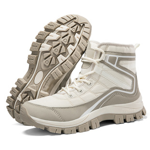 2025 Cross-Border Aliexpress Independent Station Winter Snow Boots for Men and Women Outdoor Travel Thickeneded Warm High-Top Cotton Shoes