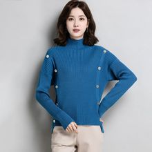 2025春装新款女士毛衣短款宽松春季韩版时尚长袖百搭半高领打底衫