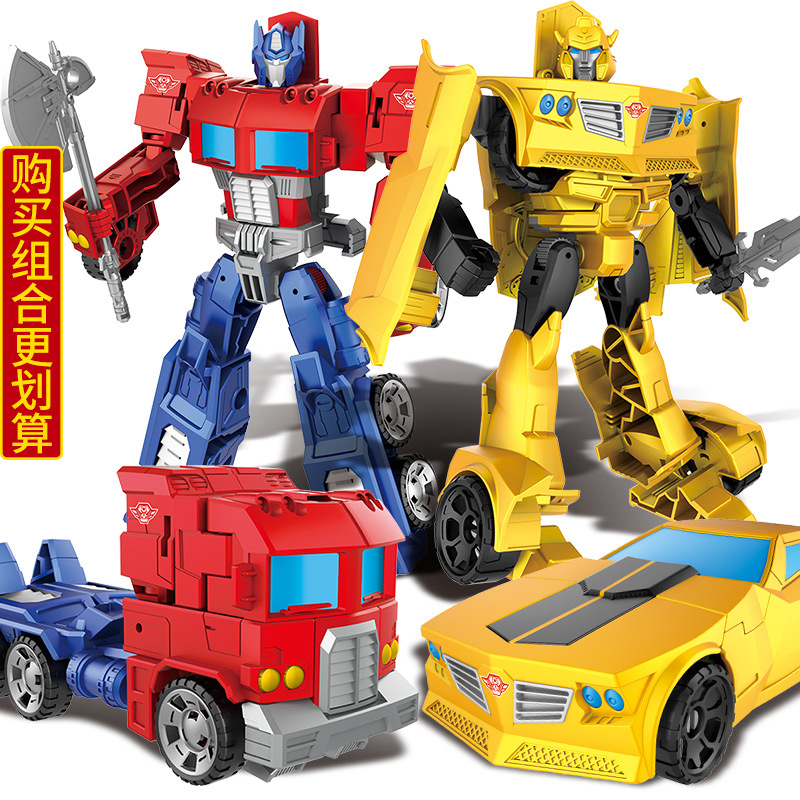 Juguete de deformación para niños modelo de coche robot de diamante ruibarbo dinosaurio cable de acero hecho a mano juguete de aleación de abeja al por mayor