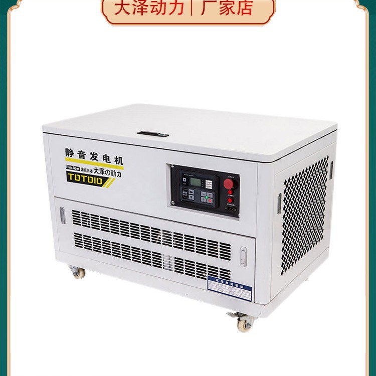 汽油机备用大泽动力10KW箱式汽油发电机 TOTO10 双缸电启动带轮子