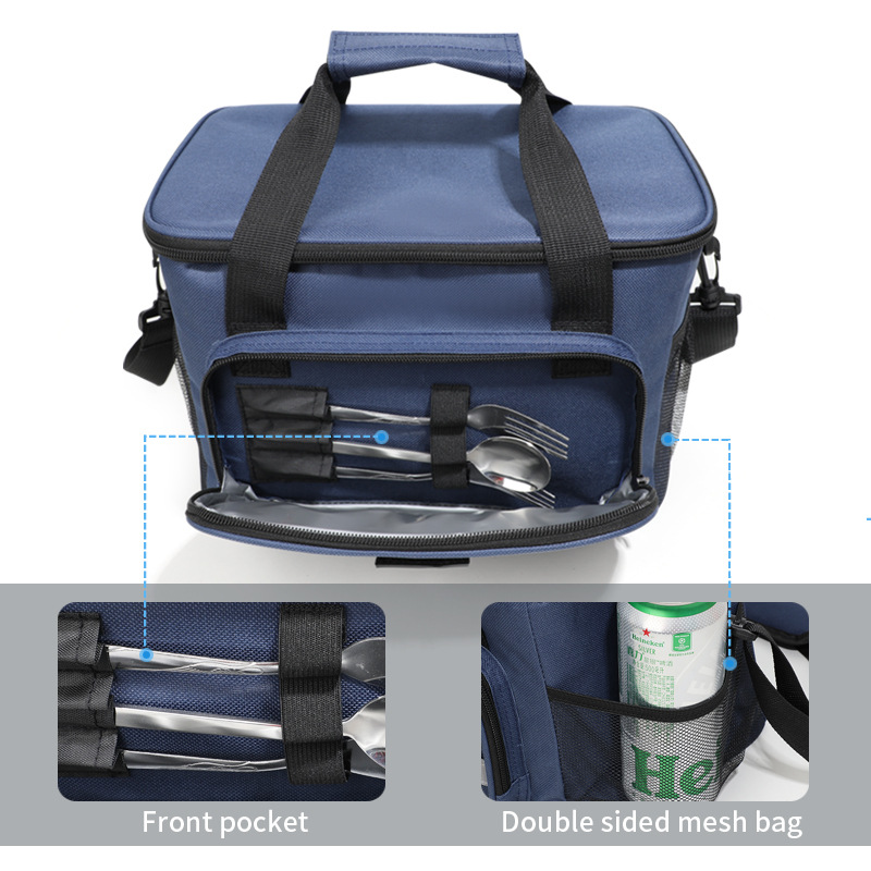Transfronterizo amazónica portátil gran bolsa de hielo picnic camping alimentos frescos bolsa de hielo mochila bolsa de almuerzo bolsa de almuerzo
