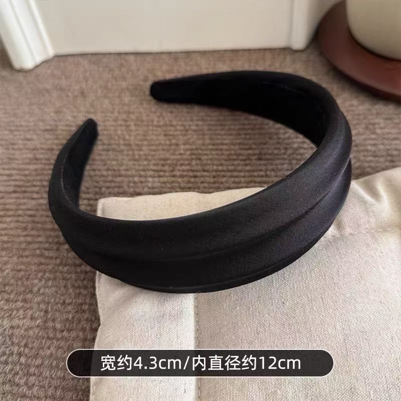 店主自留 ins博主同款宽边发箍女2025新款高颅顶头箍日常外戴发饰|undefined