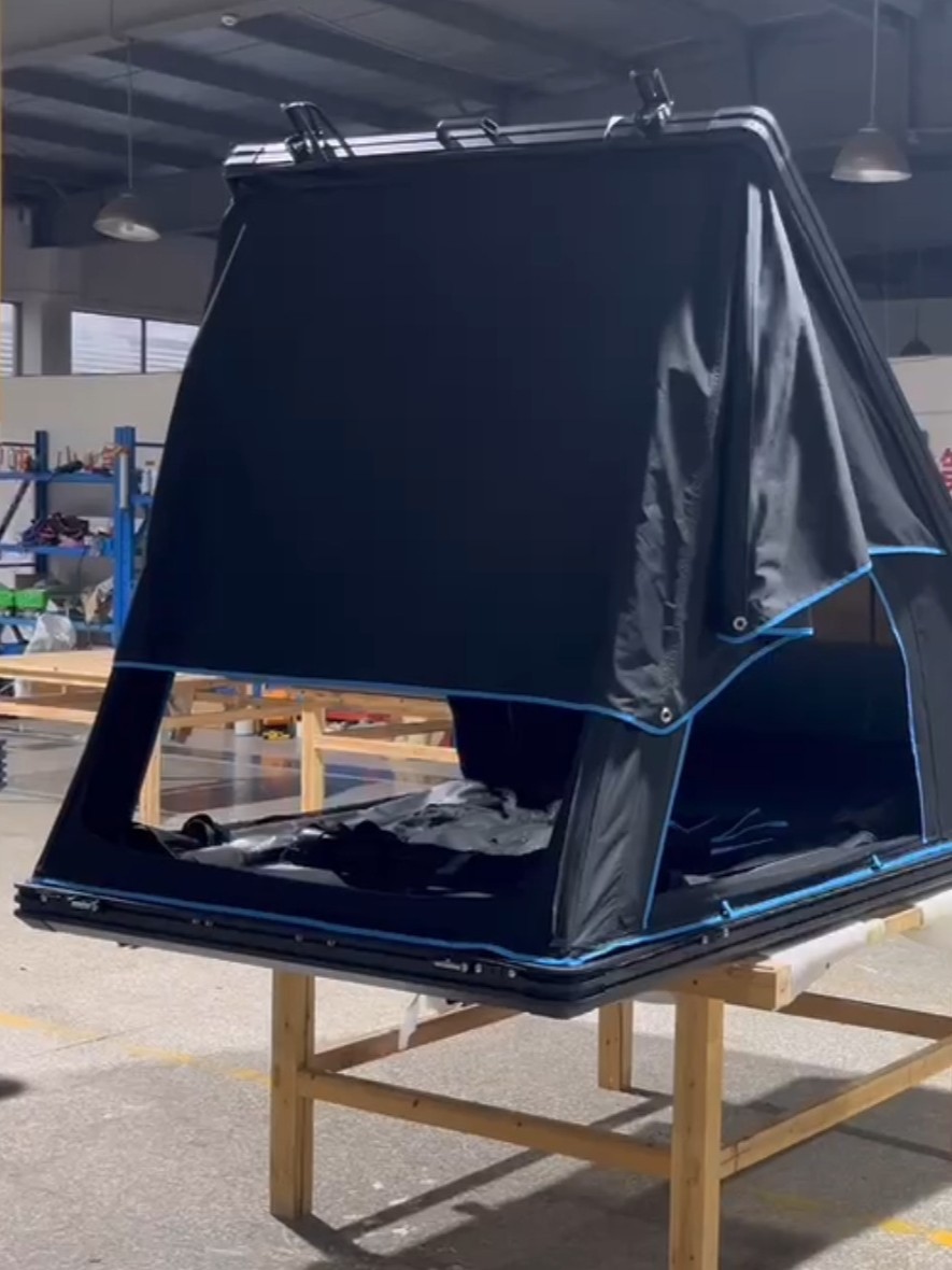 Yanghandi 100% impermeable de aluminio triángulo de cinco lados tienda de techo