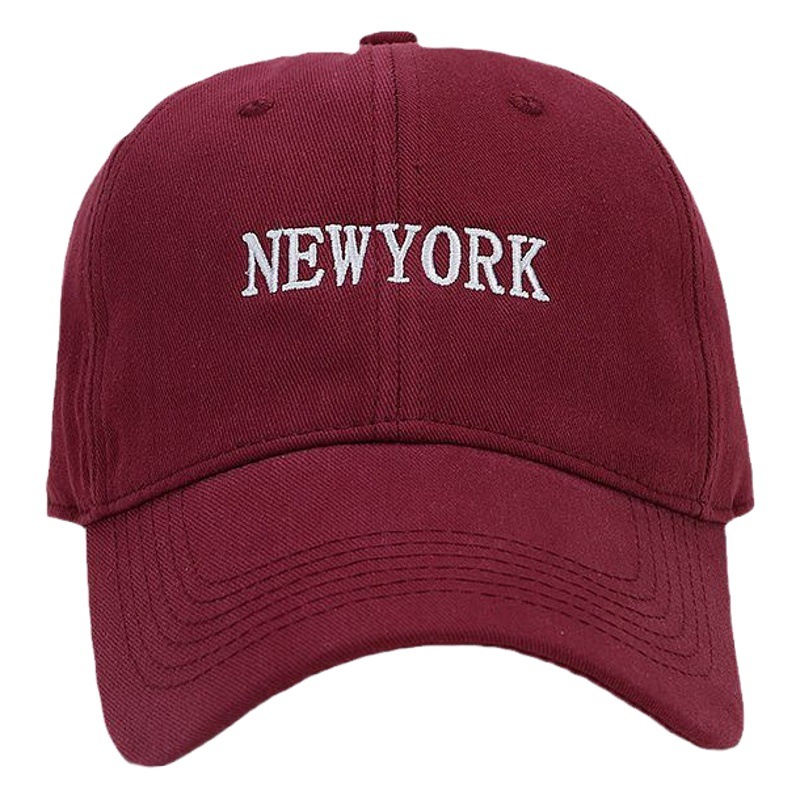 Estilo coreano nuevo NEWYORK bordado suave superior cara de aspecto pequeño casquillo de pico de los hombres y las mujeres de otoño al aire libre sol-prueba gorra de béisbol de moda