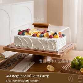 木质托盘甜点水果牛排餐盘餐厅自助餐家庭聚会食物展示托盘