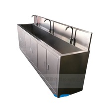 医院洁净洗手池 304不锈钢水池感应水槽药厂水池洁净洗手池厂家啊