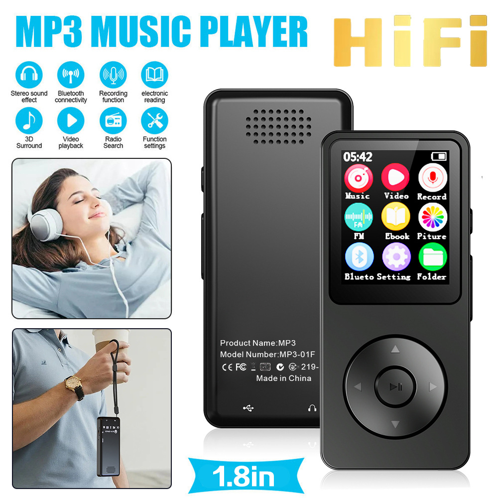 Yüngül portativ MP3 pleyer, Bluetooth radio və TF kart dəstəyi