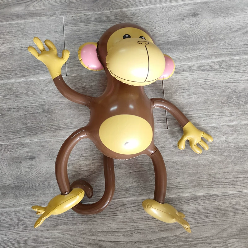 Надувная мультяшная игрушка из ПВХ, обезьянка