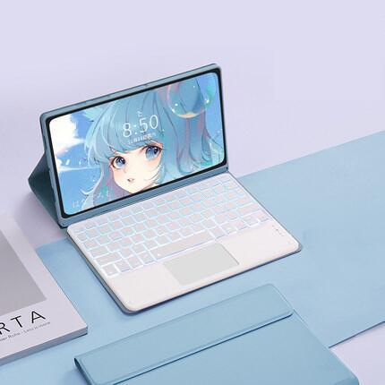 适用三星GalaxyTabS10Lite蓝牙键盘保护套A11+笔槽壳触控背光充电|undefined
