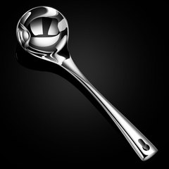 304 stainless steel oil separator spoon, oil grid spoon, thickened and extended filtering spoon for household kitchen cooking, oil and soup separation spoon