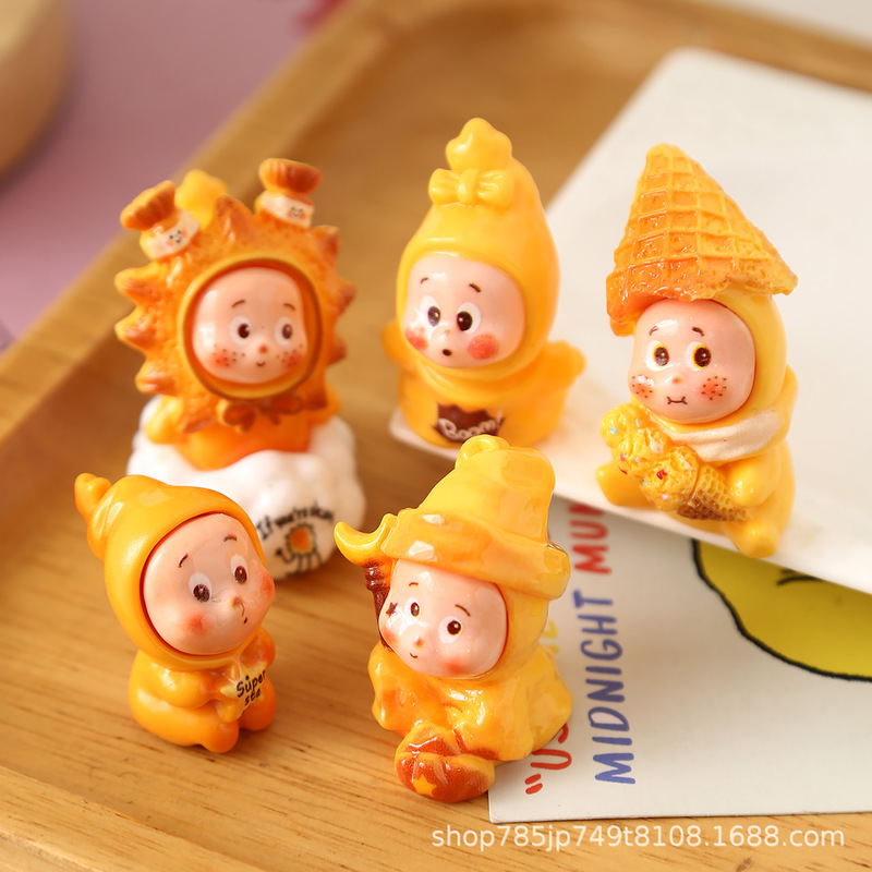 Star Man Cartoon Handmade DIY Resin Accessories Hairpin Mobile Phone Case Keychain Refrigerator Magnet Jewelry Desktop Car