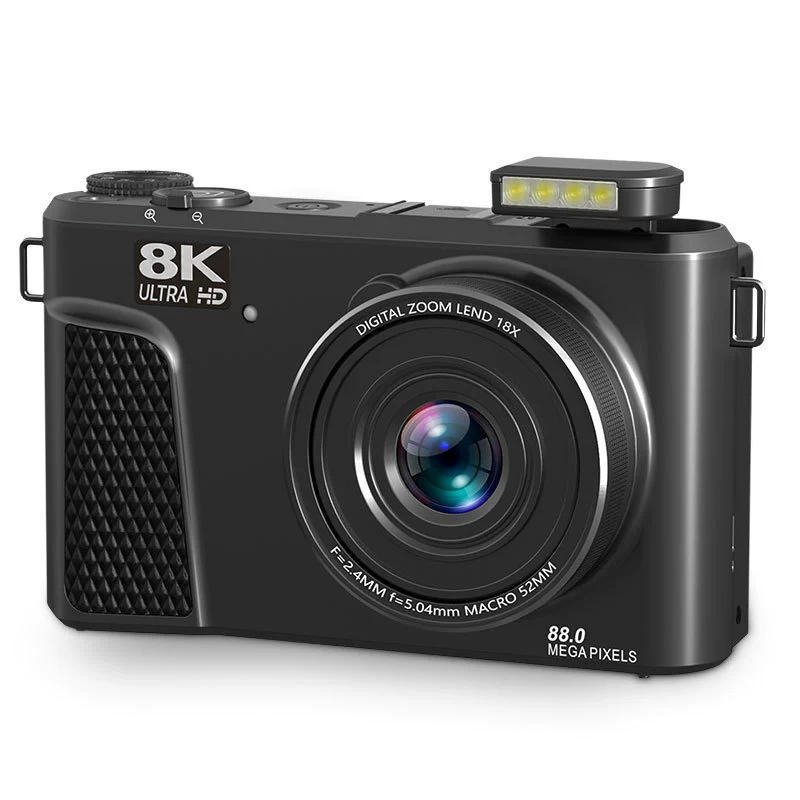 Новая ультрачистая цифровая камера с кросс-борз, запись 8K видео, 18x зум, 3-дюймовый поворотный экран, студент-селфи камера