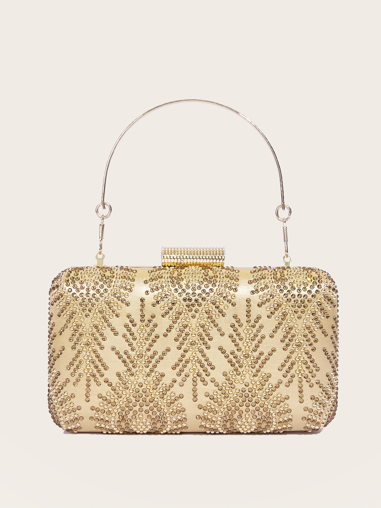 Glitzernde Damen Abendtasche Mit Strass - Elegante Clutch Tasche_voghion.com