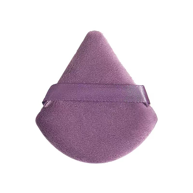 Suministro directo transfronterizo triángulo pequeño cuadrado redondo corazón melocotón polvo seco miel en polvo maquillaje multicolor material de pelo corto súper suave