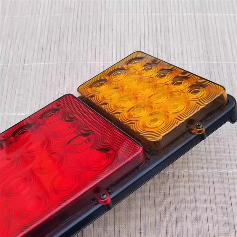 Flat mirror 140-2 electronic LED rear tail light super bright 12v24v semi-trailer truck agricultural vehicle brake tail light reversing light