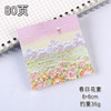 Scenery oil painting convenience sticker can be torn with a sticky message, a viscous message stereo INS high face value cute girl to sign