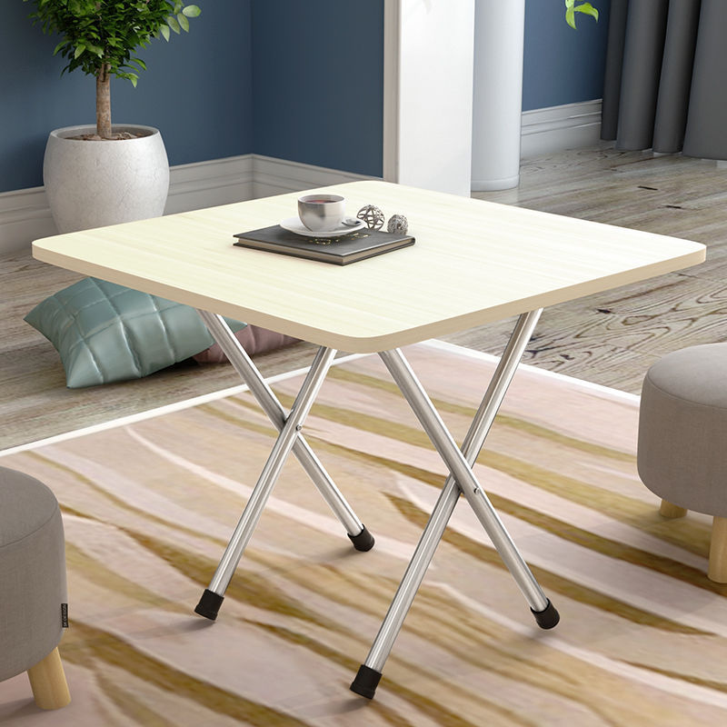 Mesa plegable, mesa de comedor, mesa de comedor, dormitorio portátil, mesa de comedor pequeña, simple para el hogar, de pie en el lado, tipo de casa pequeña