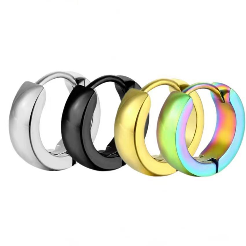 trend earrings stainless steel hip-hop style