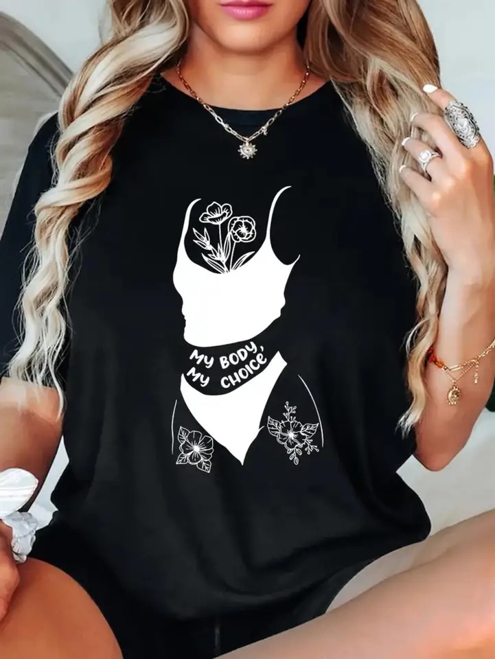 This female empowerment t-shirt features the feminist slogan "My…