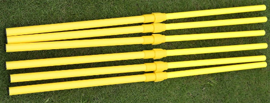 1 meter telescopic pole (blue and white)