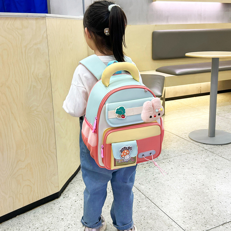 Mochila infantil transfronteriza linda niña jardín de infantes mochila escolar transpirable dibujos animados preescolar mochila para niños