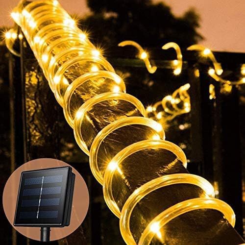 Solar Tube Lights Outdoor Waterproof Lights with Rainbow Tubes Garden Decorative String Lights Colorful Lights Led Atmosphere String Lights