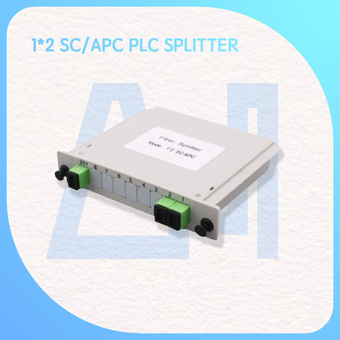 厂家供应SC/APC SC/UPC 1*2插片式分光器 电信级1分2插片式分光耦