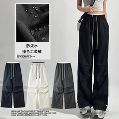 美式伞兵工装裤女2025秋冬季新款时尚高腰宽松百搭休闲户外运动裤