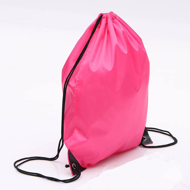 定制马拉松尼龙背包 休闲运动慢跑袋 空白广告礼品束口抽绳背包