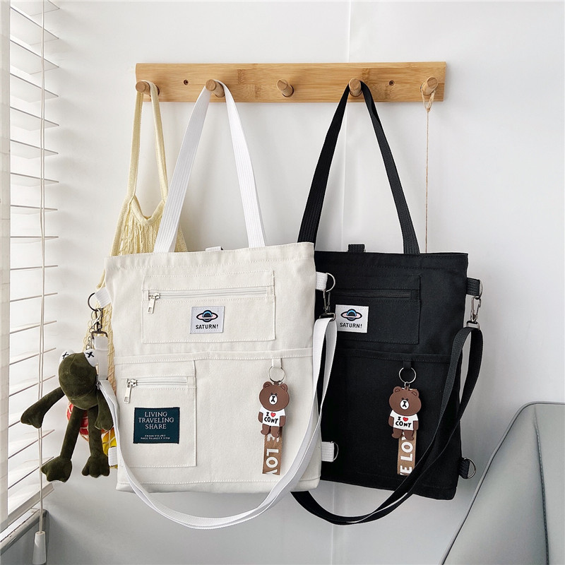 new pattern Canvas bag One shoulder the republic of korea student One shoulder Diagonal package High-capacity Use Female bag Manufactor wholesale customized