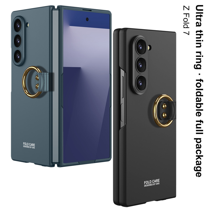 Samsung Galaxy ZFold7 携帯電話ケース折りたたみスクリーンリングクリエイティブ超薄型フリップビジネスファッションシンプルに適しています|undefined