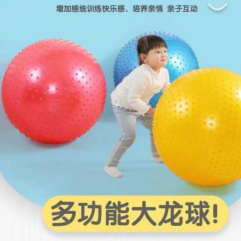 瑜伽球加厚成人防爆健身球儿童感统训练大龙球初学者按摩运动大球|undefined