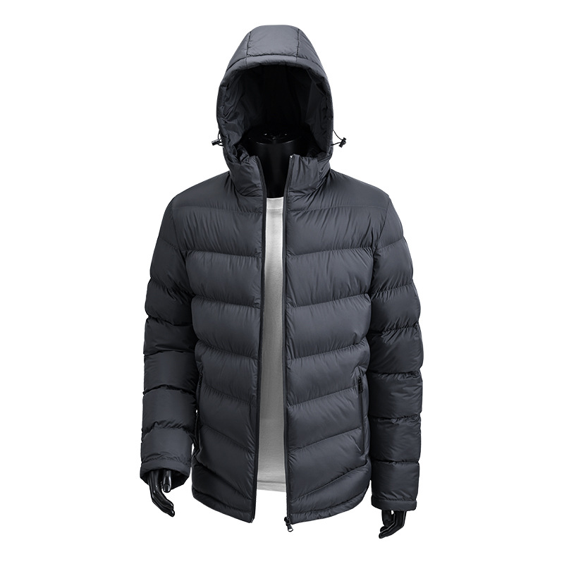 Padded Jacket Men's Loose Hooded Padded Jacket Casual Padded Jacket Men's Jacket_voghion.com
