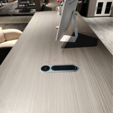 英飞迪科嵌入式铝合金无线充桌插桌面圆弧形多媒体插座多功能线盒