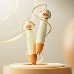 Jump Rope Cartoon Bamboo Section Jump Rope Children Kindergarten Jump Rope Adjustable Jump Rope National Middle School Entrance Exam Jump Rope Manufacturer Wholesale Jump Rope