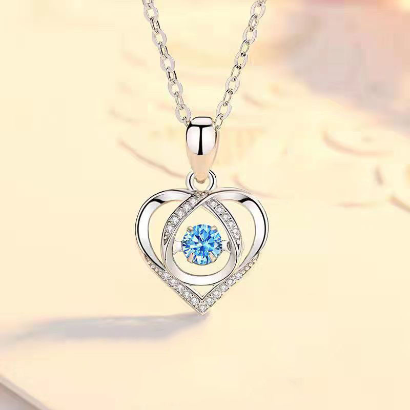 Mode Forme De Cœur Alliage Placage Zircon Femmes Pendentif display picture 4