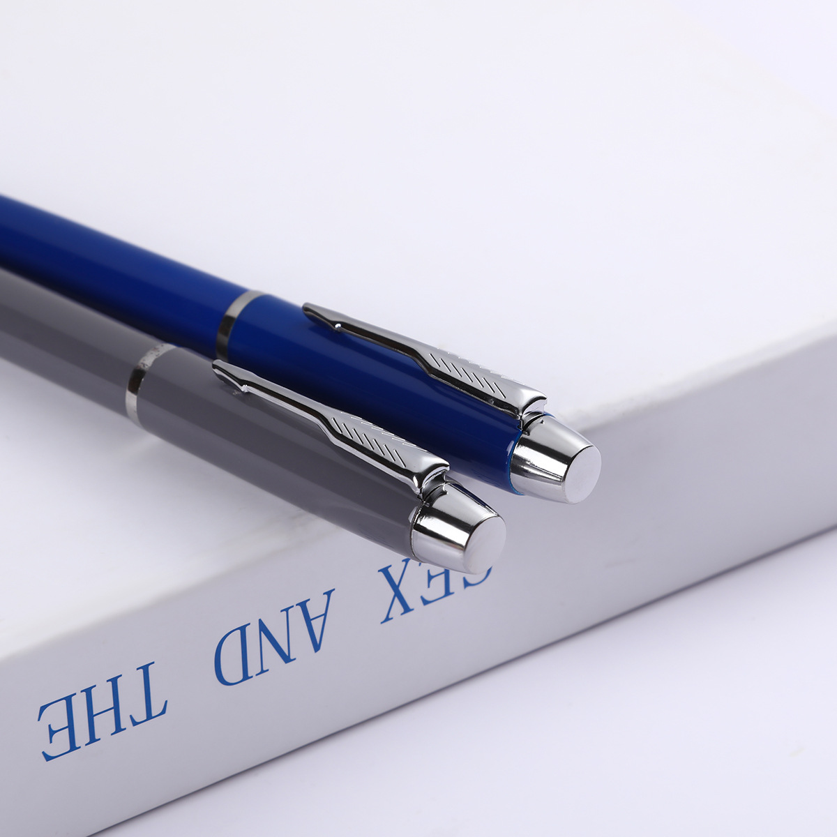 Pluma de metal de alta gama firma fabricante regalo de negocios PEN Conferencia bolígrafo letras publicidad gel impresión de la pluma