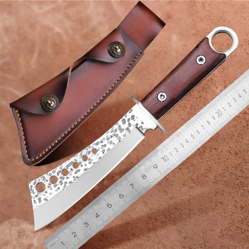 厂家批发户外刀手工锻打小刀求生工具户外外露营刀战术刀防身直刀