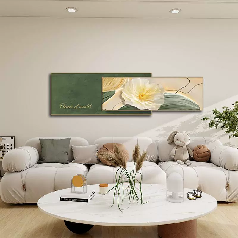 Высококачественный хрустальный фарфор, расширенная декоративная живопись, рамка из алюминиевого сплава, гостиная, прикроватная тумбочка, спальня, фон, настенная живопись, цветок 50180